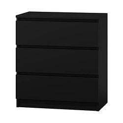 Selsey Commode, Noir, 70x77x40 cm