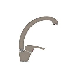 SCHOCK | Miscelatore Omega Alto Monocomando 45° Canna Conica, Colore Grigio Tortora, h250