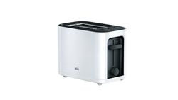 Braun HT3000WH - Tostapane con 2 fessure, 7 livelli di doratura, bianco, 1000