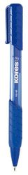 Kores - Blue Super Slide Ballpoint Pens - K6, 1mm, Triangular, Point Biro, Smudge-Proof Ink - Office Supplies, School Stationery, Crafts and Writing Pens, Teacher Supplies, Pens Multipack - Set of 12