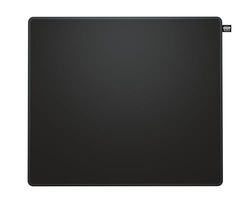 CHERRY XTRFY GP5, Alfombrilla de Ratón Gaming L de Tela (460 x 400 x 4 mm), Suave Superficie Ideal para Velocidad y Precisión, Bordes Cosidos, Antideslizante, Lavable a Máquina, Negro