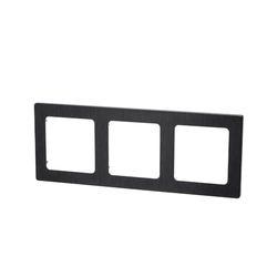 Wandbord van aluminium, Duits/Franse stijl, met drie sleutels in elegant zwart. Ideaal voor degenen die in elk detail design en functionaliteit zoeken.