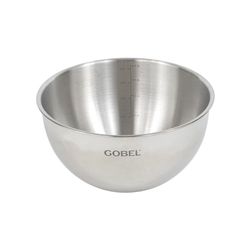 Gobel - Cul de poule - fond rond - inox - Ø 24 cm, Argent