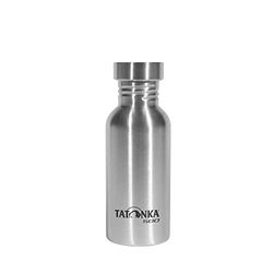 Tatonka Roestvrijstalen drinkfles, stalen fles, 0,5 l, onbreekbare waterfles met roestvrijstalen schroefsluiting, vaatwasmachinebestendig en BPA-vrij (500 ml)