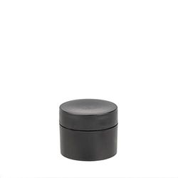 GLOREX 6 1603 201 Barattolo per crema vuoto per cosmetici casa, 15 ml, nero, a doppia parete