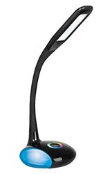 Activejet LED desk lamp VENUS BLACK with RGB base