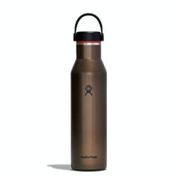 Hydro Flask Borraccia Termica Leggera da 621ml (21oz) Trail Series, Riutilizzabile in Acciaio Inossidabile con Isolamento Sottovuoto e Tappo Flex Antigoccia, Imboccatura Larga, Obsidian