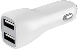Cao ładowarka do zapalniczki samochodowej Dual USB 2 A + 1 A biała
