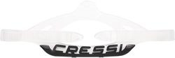 CRESSI Strap for Professional Scuba Mask Series C Clear/Black - Cinturino Unisex per Maschere Sub Compatibile con Atom, Naxos, Penta+, Prisma, Quantum, Zeus, Trasparente/Nero, Taglia Unica