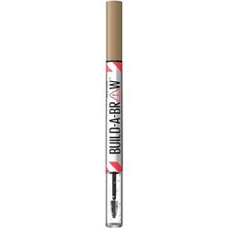 Maybelline New York, 2 in 1 Penna e Gel Sopracciglia, Per Sopracciglia Piene e Naturali, Tenuta Fino a 24 Ore, Waterproof, Formula Vegana, Build A Brow, Tonalità: Blonde