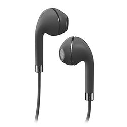 SBS JAZ Auricolari SOUL semi in-ear a filo, finitura in metallo, connettore USB-C per smartphone, tablet, laptop, pc, archetti per sport inclusi, Nero, Unica