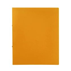 Idena 10436 - ringband in formaat DIN A4, met 2-ring-mechanisme, 20 mm rugbreedte, oranje, 1 stuk