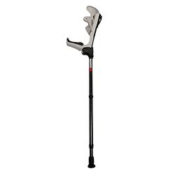 FDI - Béquilles Ergodynamiques Adultes. Paire de béquilles réglables en hauteur avec rembourrage et soft grip. Aluminium ultraléger. Couleur blanche. Taille L