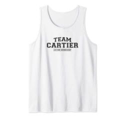Team Cartier | Apellido familiar orgulloso, regalo de apellido Camiseta sin Mangas