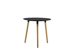 Homemania Mesa Diamond para el Comedor, Metal, Madera, Negro, 80 x 80 x 72.5 cm (HOMCN_1114)
