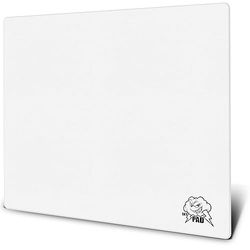 SkyPAD Glas 3.0 XL Tapis de Souris de Jeu avec Logo Cloud | Grand Tapis de Souris Professionnel | 400 x 500 mm | Blanc | Surface en Verre spéciale avec Une précision et Une Vitesse améliorées