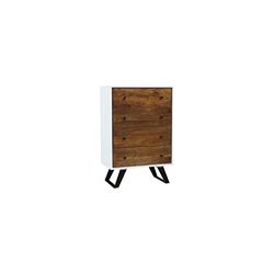 DKD Home Decor Commode, Métal et Bois de manguier, Estándar