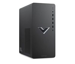 HP Victus TG02-0011ss Desktop - Computer da tavolo da gioco, processore AMD Ryzen 5 5600G, 16 GB RAM, 512 GB SSD, NVIDIA GeForce RTX 3050 Graphics, Tower PC, FreeDOS, colore: Argento Mica