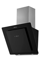 Orbegozo DS 80170 N – Campana extractora, 69.5 cm, frontal cristal templado, extracción 728.1 m3/h, 4 niveles de potencia, 300 W