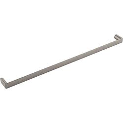 Accuride 100001569 Schüco CLub LA 320 mm, ancho 328 mm, mango plano para muebles de zinc fundido a presión, efecto acero inoxidable, plata