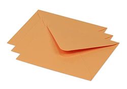 Clairefontaine 60136C - Paquet de 20 Enveloppes Gommées - Format 12,5x13,8cm - 120g/m² - Coloris Clémentine - Invitation Evènements et Correspondance - Gamme Pollen - Papier Premium Lisse