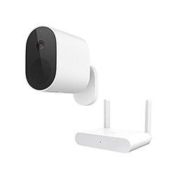 Xiaomi Mi Wireless Outdoor Security Camera 1080P - Juego de cámara de vigilancia para Exteriores, IP65, ángulo de visión Amplio de 130°, 90 días de duración de la batería, Juego de versión