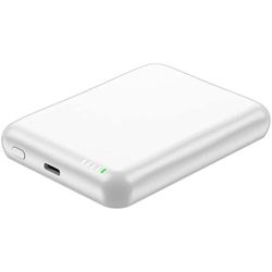 Vipfan Magnet Trådlös Powerbank F12, 20 W 5 000 mAh (vit)