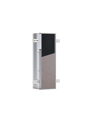 EMCO Asis Plus Modulo WC da incasso con porta carta igienica, armadietto da bagno per spazio invisibile, armadietto alto con funzione push to open e 3 scomparti, fermata porta destra