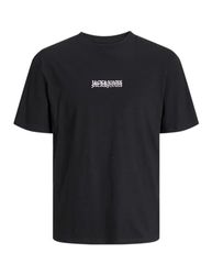 JACK & JONES JORLAFAYETTE EMB Tee SS Crew Neck, zwart/detail: jj, XXL