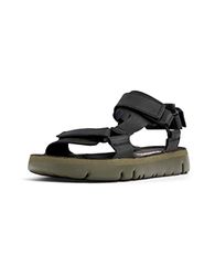 Camper Heren Oruga Sandal, Black, 40 EU, zwart, 40 EU