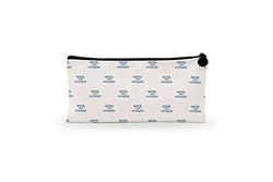 Bonamaison Digitally Printed Canvas Pencil Pouch with Zipper, Zipper Pencil Case for School, Canvas Pen Bag for Kids, Boys, Girls, 100% Cotton, Unisex, 1 Piece, 21x12 cm