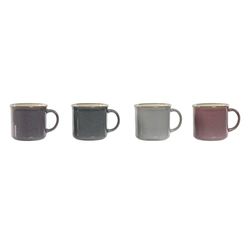 MUG GRES 10,4X8X7,6 240ML DORADO 4 SURT.