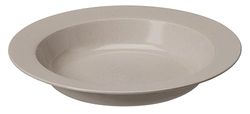 GASTROMAX Deep Plate 22 cm BIO | Grey | Picnics, Camping, BBQ's, Poolside, Indoor/Outdoor Use | Heat Resistant | Food Approved and BPA Free | Dishwasher and Microwave Safe | L22 x W22 x H4 cm