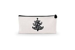 Bonamaison Digitally Printed Canvas Pencil Pouch with Zipper, Zipper Pencil Case for School, Canvas Pen Bag for Kids, Boys, Girls, 100% Cotton, Unisex, 1 Piece, 21x12 cm