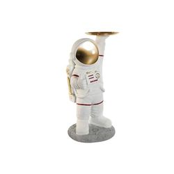 Home ESPRIT Decoratieve figuur wit goud astronaut 46 x 35 x 77,5 cm