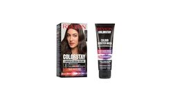 Lot de 2 produits Revlon ColorStay : Coloration Permanente N3 Châtain Foncé Profond et Masque Booster de Couleur Cheveux noirs ou châtains foncés, Coloration Temporaire