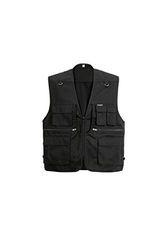 Planam Gilet estivo da uomo, colore nero, modello 1410, taglia M