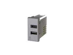 USB3.0 Bloc d'alimentation USB 3 A 2 sorties sur module unique avec connecteur type A et type C compatible Bticino Axolute Tech