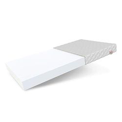 FDM BRESSO MAX Skummadrass 140 x 200 cm, hårdhetsgrad H3 (medelhård), madrass, skum, 15 cm höjd, polyuretanskumöverdrag, tvättbart, dubbelsidigt avtagbart