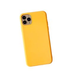 Febliss [Beschermhoes voor iPhone 12 Pro Max] compatibel met iPhone 12 Pro Max, beschermhoes van siliconengel met rondom bescherming, schokbestendig, krasbestendig, 6,7 inch, geel