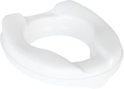 Homecraft Raised Toilet Seat 2 Inch (5 cm) – Toilet Riser for Elderly, Disabled and Post Surgery Recovery – Lightweight, Hygienic Bathroom Aid – Fits Standard Toilets – 190 kg Capacity, White