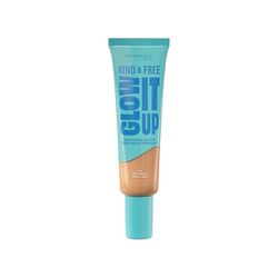 Rimmel London Kind & Free GLOW IT UP Fondotinta Idratante, 150, Rose Vanilla, Lenisce la pelle sensibile, Colorito sano e luminoso, Idrata per tutto il giorno, 30 ml