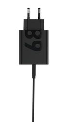 Motorola Ładowarka Turbo Power 68W, uniwersalna ładowarka USB typu C, kabel w zestawie, oryginalna ładowarka Motorola Charger, matowa czerń