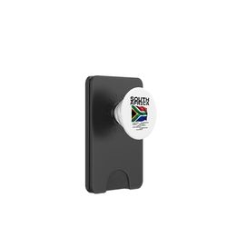 Sudáfrica Bandera Orgullo Patriótico Born Sudafricano Tee PopSockets PopWallet para MagSafe