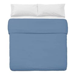 Copripiumino Blu in cotone e poliestere classico per letto da 180 cm - LOLAhome