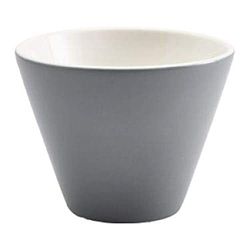 Genware 369006GRP Royal Conical Bowl, 6 cm Diameter, Graphite (Pack of 12)