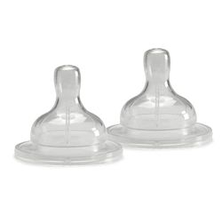 Neobaby Brede zuignap van silicone, lensstroom, 2 stuks, 0 maanden +