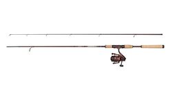 Abu Garcia Tormentor2 Spinning Combo, canna e mulinello per la pesca d'acqua dolce, luccioperca e lucioperca, peso leggero e versatilità rosso canna moderatamente veloce da 1,83m mulinello taglia 1000