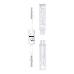 e.l.f. Clear Brow & Lash Mascara, Glossy, Shiny, Lightweight, Easy To Use, Conditions Hairs, Gives Brows Soft Flexible Hold, Compact, All-Day Wear 2.5ml, crystal (clear)