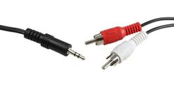 Brightium Geïnjecteerde audio-aansluiting van 2 m, ideaal voor de overdracht van geluid in verschillende toepassingen en audiosystemen.